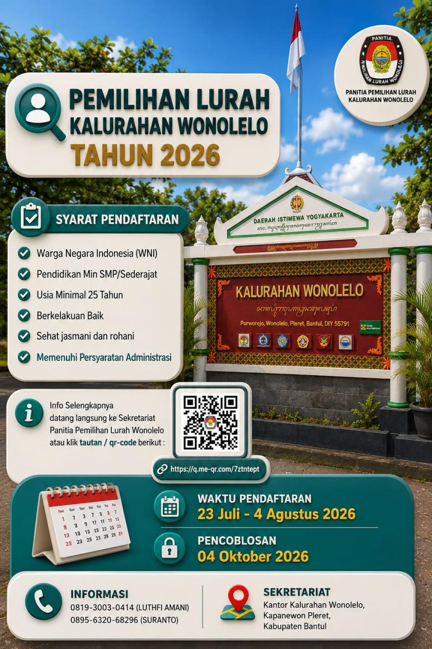 Sosialisasi Pemilihan Lurah Wonolelo tahun 2026
